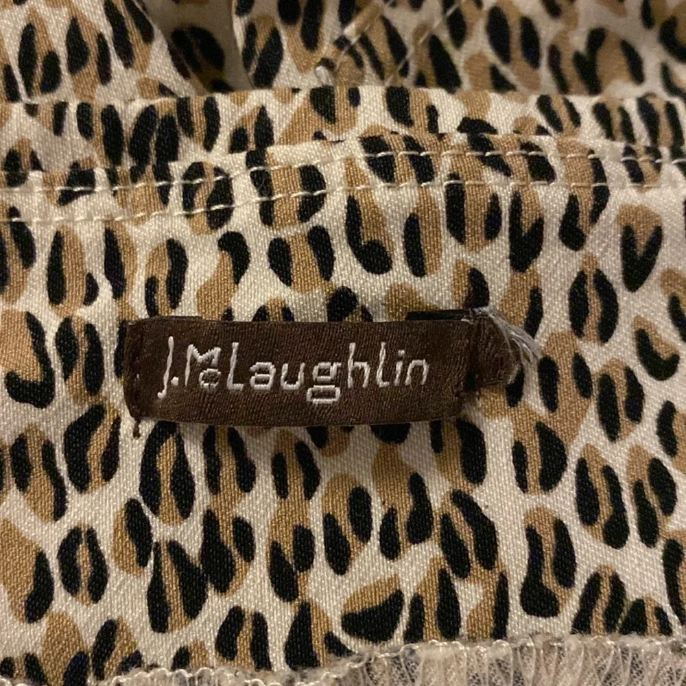 J. McLaughlin Masie leopard print pull on stretch pants